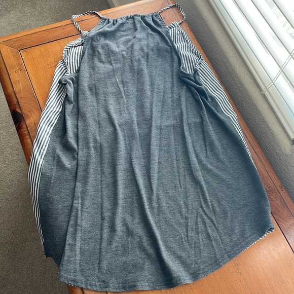 Gillian & O’Malley 2-Piece Sleepwear Gray/White - Picture 6 of 12